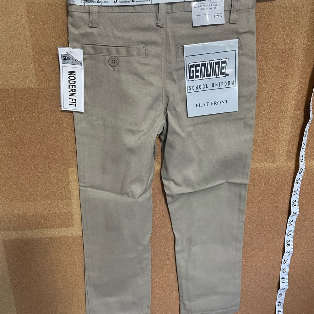 Pants School uniforms flat Front size-5